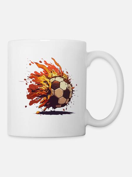 Ballon in Flammen - Tasse - Weiß