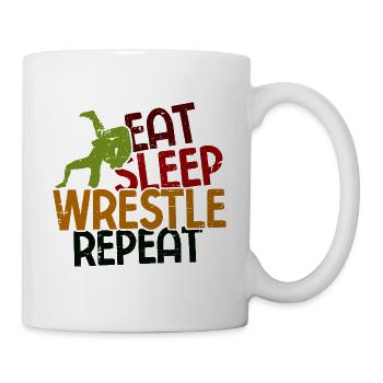 Grappling Martial Arts Wrestling - Tasse - Weiß - Rechts