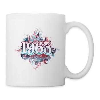 Fête Anniversaire Femme 1963 60 Ans Anniversaire - Mug blanc - blanc - Droite