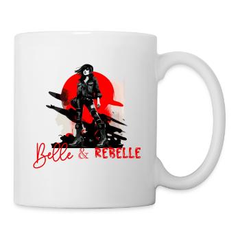 Belle et rebelle - Mug blanc - blanc - Droite