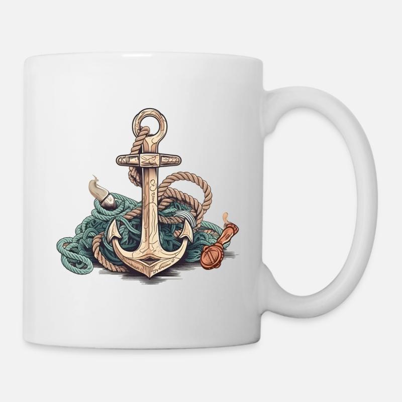 Fantastisches maritimes Abenteuer im Comic-Stil - Tasse - Weiß