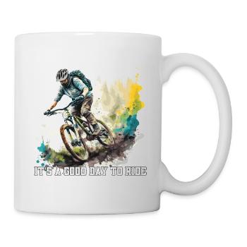 Mountainbike - Its a good day to ride - MTB Tour - Mug - white - Right
