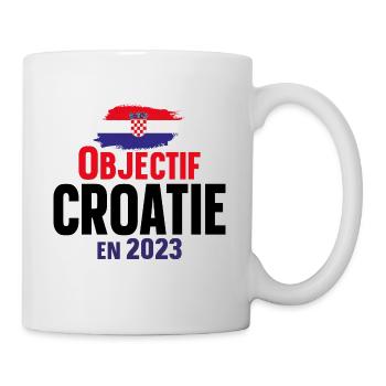 Croatie 2023 Croate Europe Cadeau Pays Humour - Mug blanc - blanc - Droite