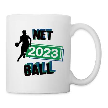 Netball 2023 Netballer Netballspieler Ballsport - Tasse - Weiß - Rechts