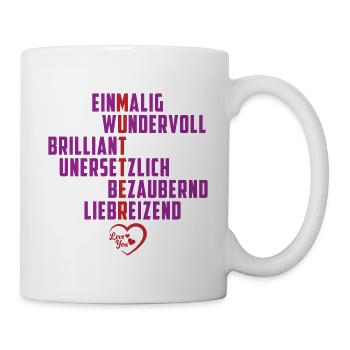 Muttertag Mutter Mama Mom Geschenkidee - Tasse - Weiß - Rechts