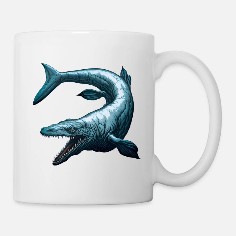Mosasaurier - Tasse - Weiß