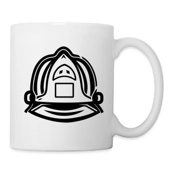 Firefighter's helmet - Mug - white - Right