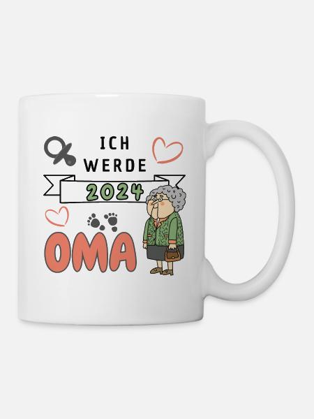 Ich werde 2024 Oma - Tasse - Weiß
