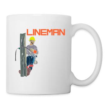 Lineman Like Us Or Not We Turn You On - Tasse - Weiß - Rechts