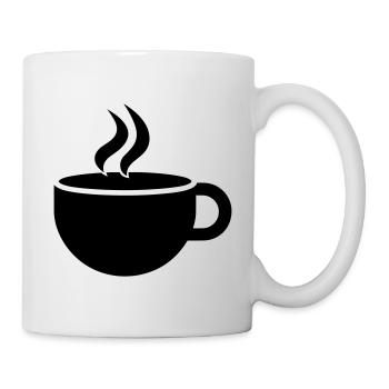 Kaffee - Tasse - Weiß - Rechts