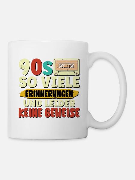 90s So viele Erinnerungen - Tasse - Weiß