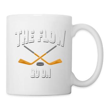 Der Fluss muss weitergehen Eishockey - Tasse - Weiß - Rechts