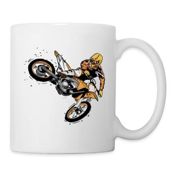 Motocross Motard Motard Motorsport dirt Bike - Mug blanc - blanc - Droite
