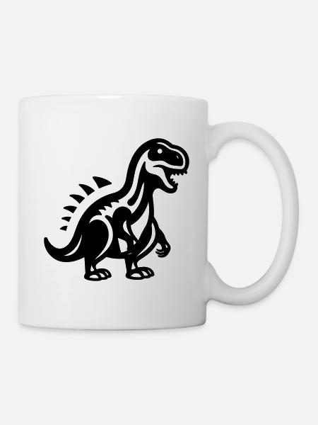 Dinosaurier - Tasse - Weiß