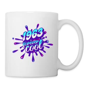 Cool Year 1963 Anniversary 60 Years - Mug - white - Right