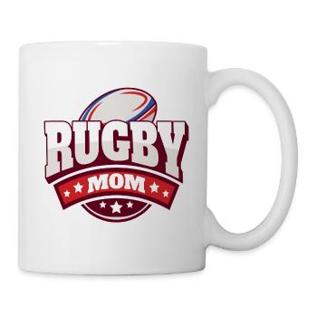 Mère Fan De Rugby Cadeau Maman Supportrice Rugby - Mug blanc - blanc - Droite