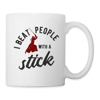 Japanischer Schwertkampf Kendo - Tasse - Weiß - Rechts