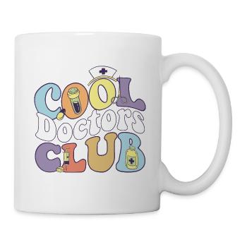 Cool Doctors Club Phisician Practitioner PHD MD - Tasse - Weiß - Rechts