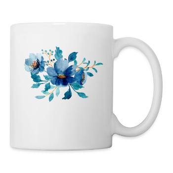 Blumen Motive - Tasse - Weiß - Rechts