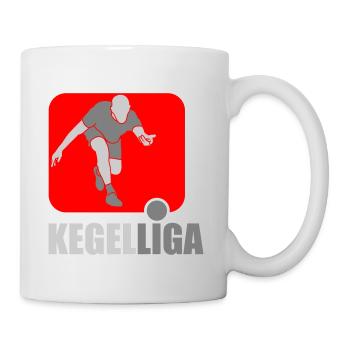 Kegel Liga | Farben änderbar - Tasse - Weiß - Rechts