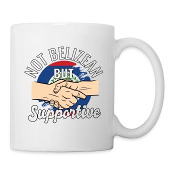 Pas bélizien mais un voyageur du pays qui vous soutient - Mug blanc - blanc - Droite