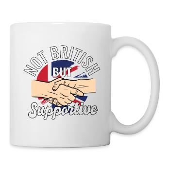 Not British But Supportive Country Travel Britain - Mug - white - Right