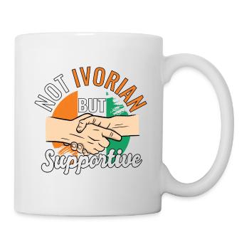 Pas ivoirien mais un voyageur de campagne solidaire Ivory - Mug blanc - blanc - Droite