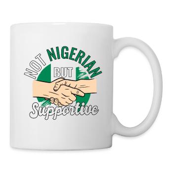 Pas nigérian mais un voyageur de campagne solidaire - Mug blanc - blanc - Droite