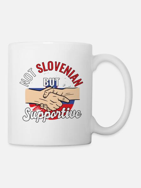 Pas slovène mais un voyageur de campagne solidaire - Mug blanc - blanc