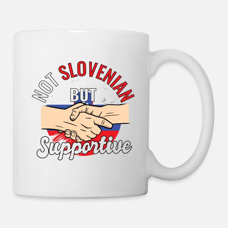 Pas slovène mais un voyageur de campagne solidaire - Mug blanc - blanc