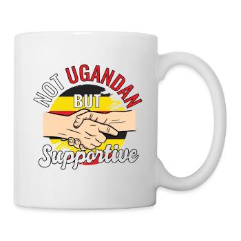 Not Ugandan But Supportive Country Traveler - Mug - white - Right