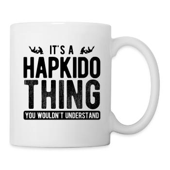 Koreanischer Kampfsport Hapkido - Tasse - Weiß - Rechts