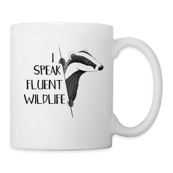 I Speak Fluent Wildlife! Badger Wildlife Fun - Mug - white - Right