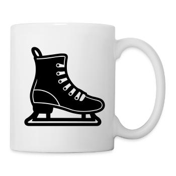 Eislaufen - Tasse - Weiß - Rechts