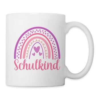 Schulkind Einschulung Schulanfang Mädchen - Tasse - Weiß - Rechts