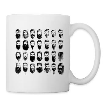 noch mehr Bärte - Tasse - Weiß - Rechts