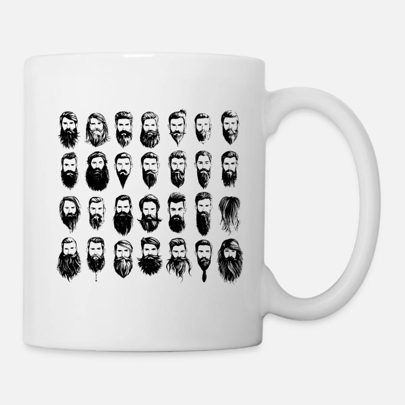 noch mehr Bärte - Tasse - Weiß