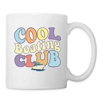 Cool Boating Club Motorboat Pontoon Captain Boat - Tasse - Weiß - Rechts