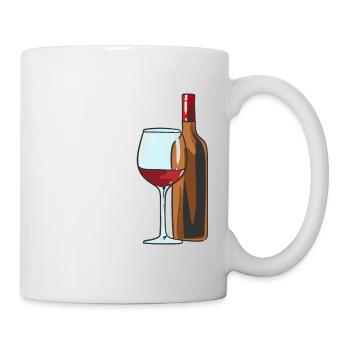 Man braucht ein Dorf und einen Weinberg - Tasse - Weiß - Rechts