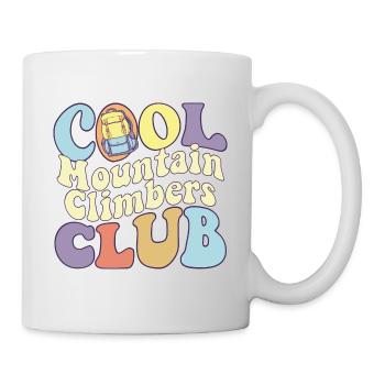 Cool Mountain Climbers Club Hiking Squad Rock - Mug - white - Right