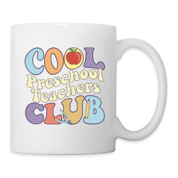 Cool Pre School Teacher Club Pke-K Vibes Teacher - Mug blanc - blanc - Droite