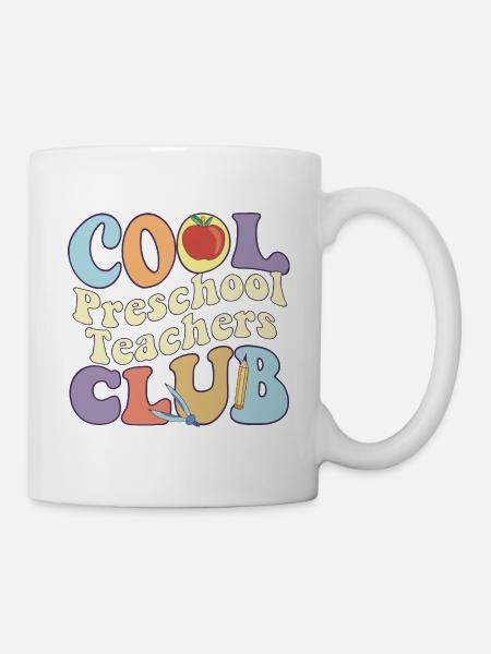 Cool Pre School Teacher Club Pke-K Vibes Teacher - Tasse - Weiß