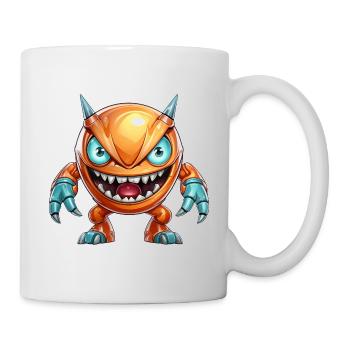 Naughty Crab Emoji Stands Guard - PNG Design - Mug - white - Right