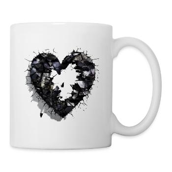 Valentinstag Herz Liebe Liebesbeweis Gefühle - Tasse - Weiß - Rechts