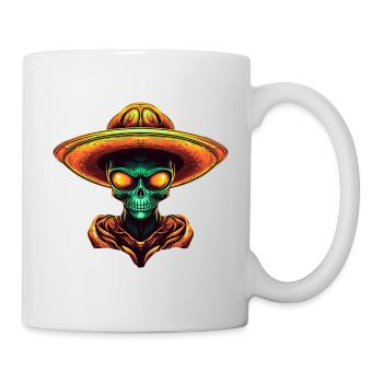 Mexican alien with sombrero - Mug - white - Right