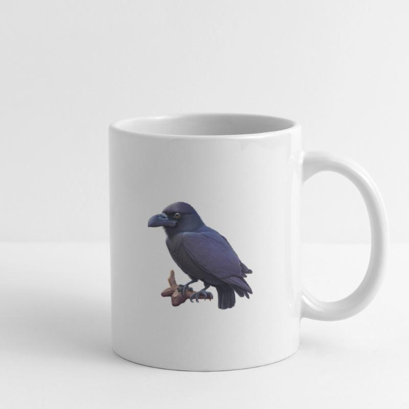 Corbeau Mug blanc
