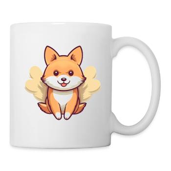 Shiba Inu Ange avec des ailes - Mug blanc - blanc - Droite