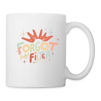 J’ai oublié mon filtre - Mug blanc - blanc - Droite