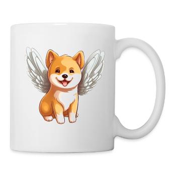 Süßer Shiba Inu-Engel im Comic-Stil - perfekt für - Tasse - Weiß - Rechts