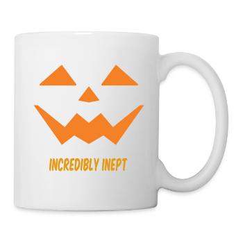 Halloween Kürbis Jack O Laterne gruseliger Kürbis - Tasse - Weiß - Rechts